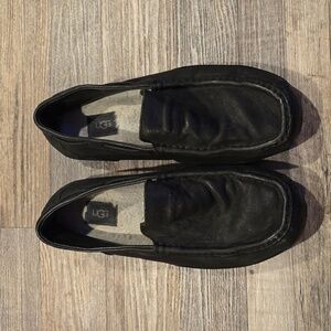 UGG Alder Shearling Line Loafers | Black | Size‎ 12 | Leather​